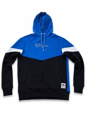 Blue and Black Pullover Hoodie Sweater - Dime (Men) DIVINE heritage authentic